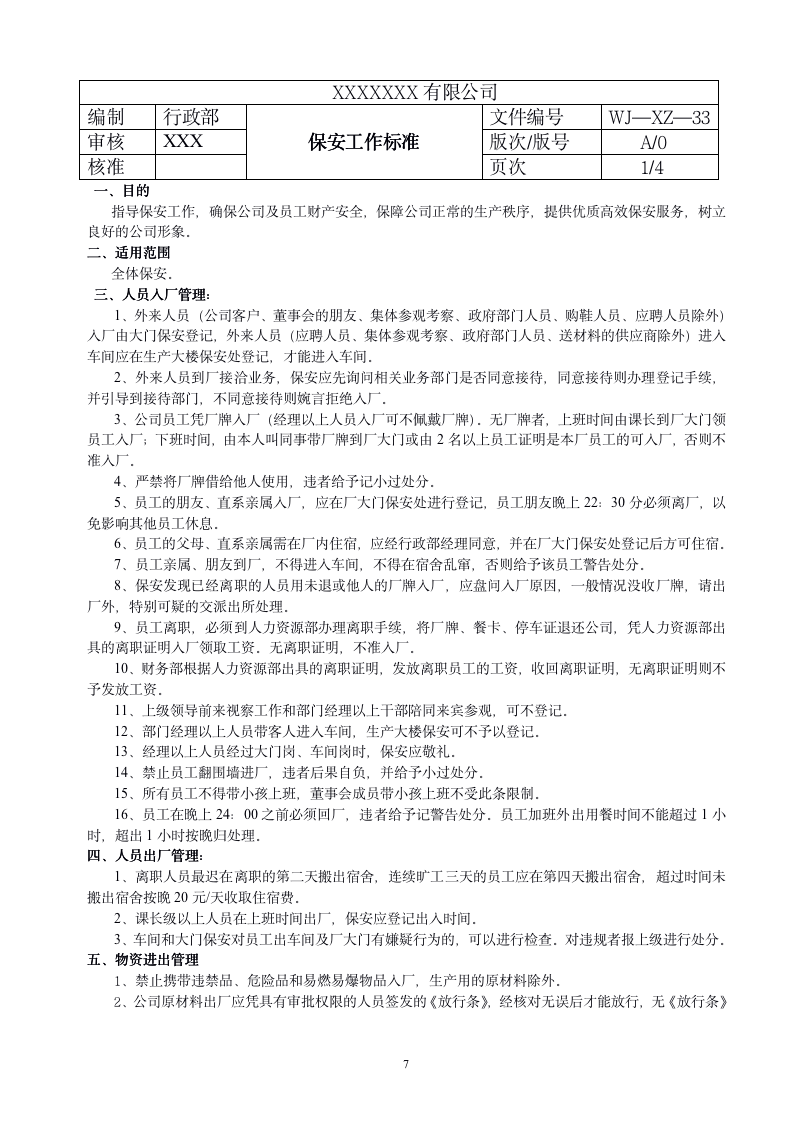 公司保安工作手册（33P Doc）_07