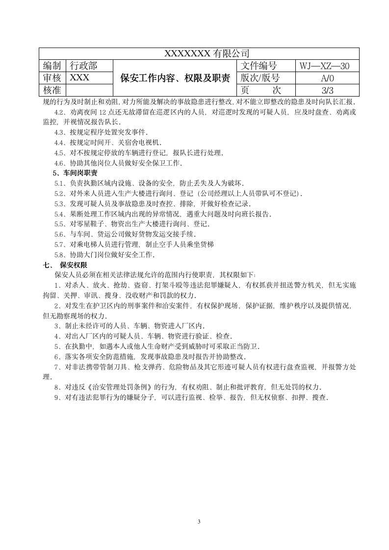 公司保安工作手册（33P Doc）_03